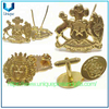 Insignia chapada en oro de metal personalizada, broche, Pin de solapa, emblema de gemelos de la Marina de Chile
