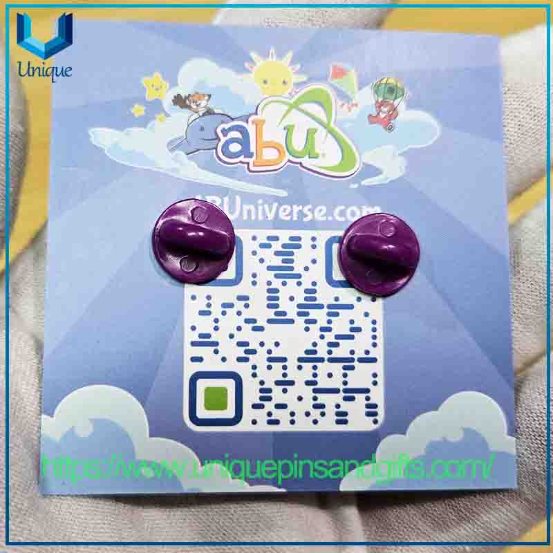 Insignia geométrica del Pin del esmalte del cerdo de la historieta de ABU con la impresión colorida para los niños de la promoción escolar