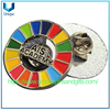 Broche de insignia de metal personalizado, Pin de solapa encantador Rainbow AIS ACADEMY