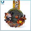Promesa rosa medalla, medalla de cinta, medalla de personalizar la medalla de lujo, medalla de fundición con relleno de brillo, medalla de dibujos animados, medalla de níquel negro