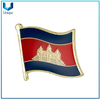 Personalice el PIN de la bandera del país, la insignia del PIN de la bandera del club de esmalte, los broches de la bandera del equipo de fútbol, ​​el PIN de la solapa de la bandera dual para los regalos promocionales