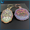 Llavero del medallón del oro de la moda, llavero duro del metal del esmalte de los regalos de la decoración