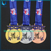 Personalizado 3D Oro Plata Bronce Campeonato Medalla Desafío Medallón Natación Judo Karate Bicicleta Correr Fútbol Carreras Fútbol Finalizador Triatlón Maratón Medalla deportiva