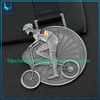 Medalla de carrera deportiva de metal con diseño personalizado de fábrica, medalla de carrera de ciclismo de Tanzania con cinta