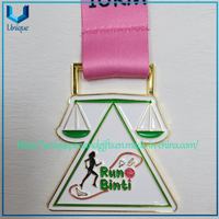 Personalizado 3D Gimnasta Fútbol Correr Finalista Correr Campeón Deporte personalizado Aleación de metal Logotipo esmaltado Competencia de maratón Medallas Premios Medallas con cintas