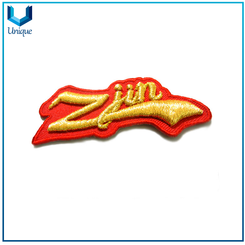 Personalice la insignia del bordado 3D, el hierro en el parche de bordado en la tela, uniforme militar, la insignia de bordado del sombrero con el respaldo de Vecro