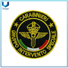 Logotipo de bordado de alta calidad para el sombrero, insignia de bordado para la tapa de la policía, personalice la etiqueta del bordado para uniforme de la policía