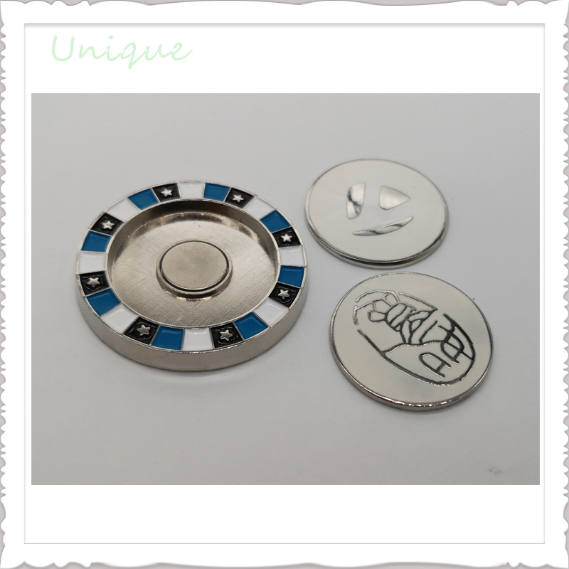 Moda deportiva personalizada Metal plateado / oro platina suave esmalte Golf sombrero de golf Cap clip Reparación de golf Divot Tool Herramienta de golf Marker