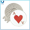 Ribbon Golf Hatclip, bandera nacional Golf Hatclip, Mapa / Map / Poker Logo para Ballmarker, Metal Image Golf HatClip con bolsillo con el logotipo de personalizar