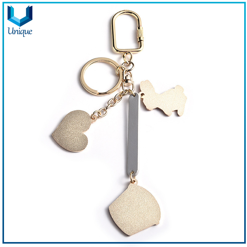 Llavero de diseño de lujo personalizado, llavero de la manera del metal con diseño personalizado para regalos promocionales de souvenir