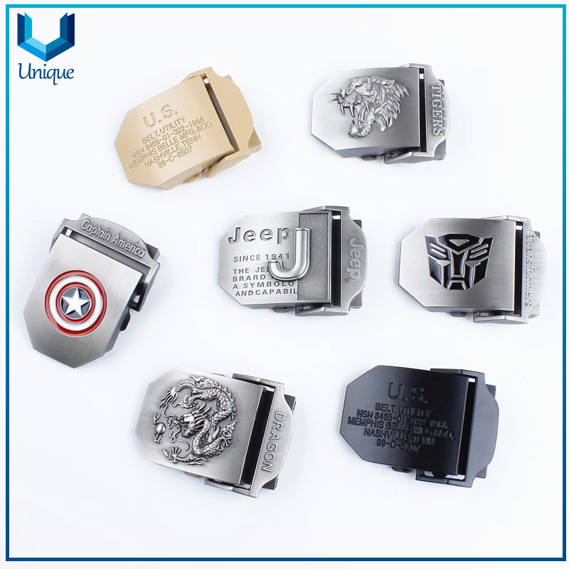Personalizar Diseño Hebilla de metal, Accesorios de Moda Marca de Coche / Logotipo de la empresa / Logotipo de escuela Hebilla de cinturón de metal para regalos promocionales