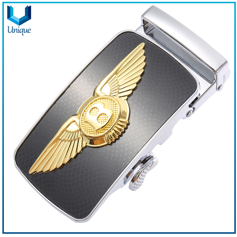 Personalizar logotipo Auto Bloqueo Fashion Hebilla para el cinturón de ancho de 35 mm, Moda Aleación de zinc Accesorios de metal Hebilla para regalos promocionales