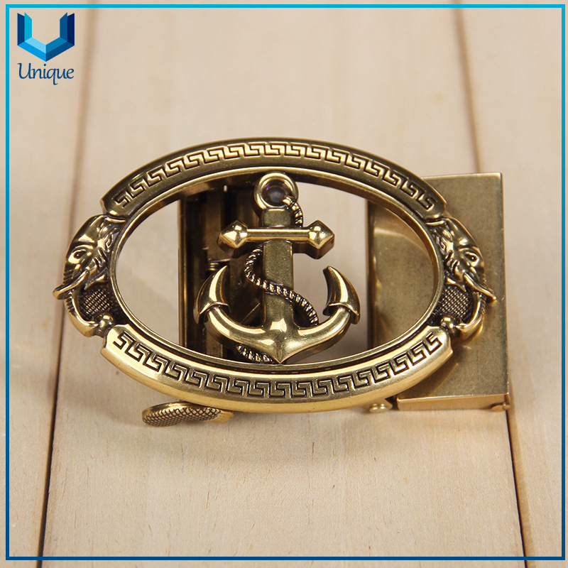 Fábrica al por mayor de manualidades de metal, personalice la hebilla de cinturón de cuero de aleación de zinc 3D, hebilla de metal de recorte de moda