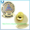 Broche escolar de metal 3D personalizado, Pin para solapa con insignia, insignia de Honor universitario, insignia de enfermería SJC