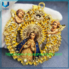 Colgante de Nuestra Señora de Guadalupe de alta calidad con ángeles, regalo religioso