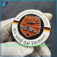 Cree monedas conmemorativas de metal 3D de alta calidad de 2,25 ' para requisitos particulares, monedas conmemorativas de RESCATE DE LUH SAR