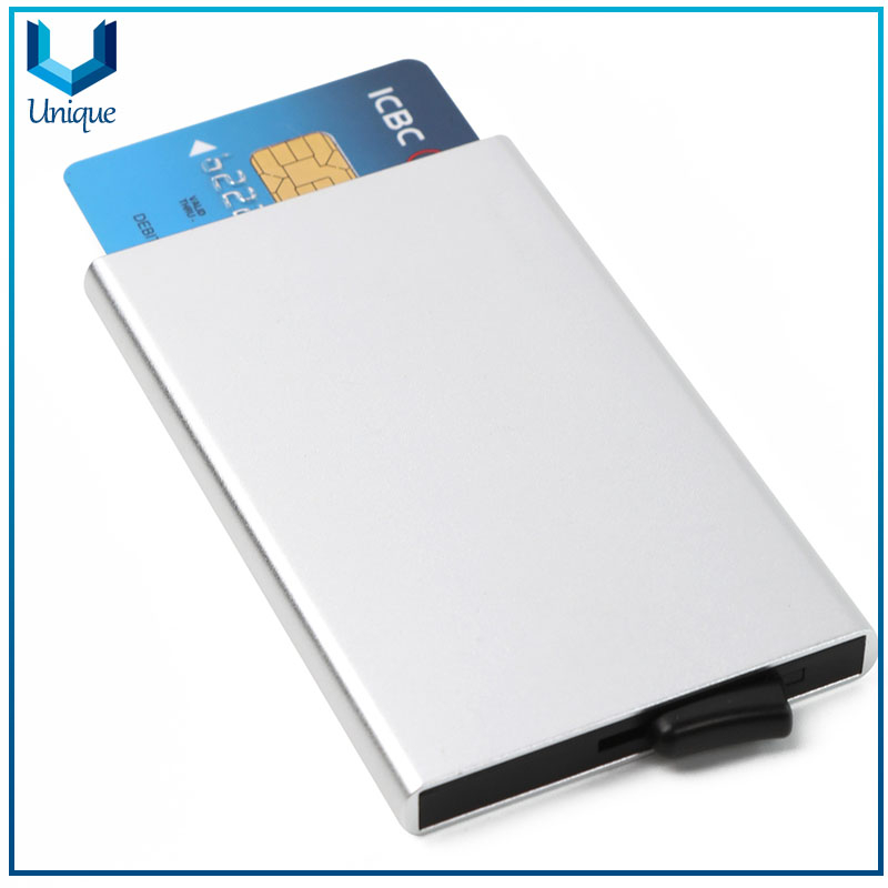 Forma personalizada DIY LOGO AUTOMÁTICO Pop Up Driving License Hombre RFID CRÉDITO DE CUERDO DE CUERPO DE LA PU Tienda de la tarjeta