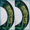 Diseño personalizado de alta calidad Arabia Saudita Bufanda de seda imitada con logotipo de impresión completo