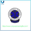 Insignia de metal personalizada, logotipo de ambulancia azul y una insignia de alfiler de emblema de metal de la vida, insignia de rescate de emergencia