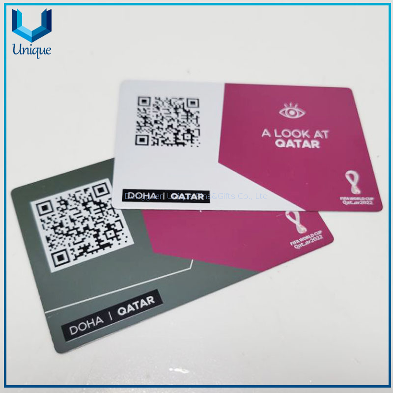 Tarjeta Cutsom Metal con impresión de código QR, tarjeta personalizada