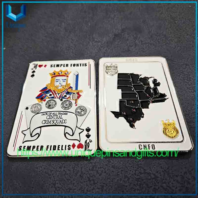 dise&ntilde;o creativo personalizado (2) Moneda de p&oacute;quer de la Marina de los EE. 