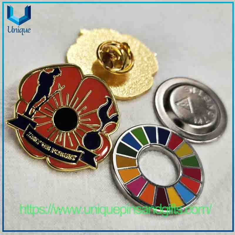 Broche de insignia de metal personalizado, Pin de solapa encantador Rainbow AIS ACADEMY