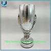 Trofeo de fútbol de Supercopa de diseño personalizado, gran decoración chapada en oro y plata, trofeo de recuerdo para fanáticos