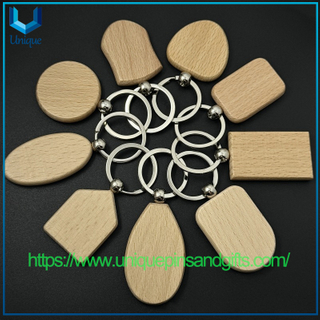 Llavero de madera maciza con patrón de personajes grabado láser DIY