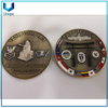 Moneda de placas de dos tonos antiguas de alta calidad, modifique la moneda del desafío 3D, la moneda de souvenir de la incolora del enanmel suave, moneda FDNF