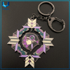 Llavero del medallón del oro de la moda, llavero duro del metal del esmalte de los regalos de la decoración