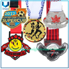 Medalla de metal deportiva en 3D por encargo Medalla militar de bronce dorado y plateado Judo Taekwondo Correr Maratón Fútbol Baloncesto Karate Medallas personalizadas con cinta