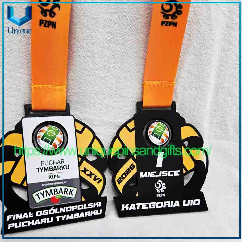 PZPN polacas personalizadas (6) Medallas de metal con cinta para eventos deportivos PZPN polacas personalizadas (8) 