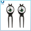 Logotipo personalizado para regalos de golf para regalos de golf, marcador de bola personalizado promocional con imán de clip Golf Green Fork Fork Divot Divot Tool