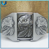 Hebilla de metal de águila 3D, moda Anitque Plata / ACCESORIOS DE METÁLICO DE CLASS DE LA PLATAJE, CUSTOM MÉXICO HEBLOS DE CORREO DE RATCHET DE ALUMINIO OCCIDENTAL