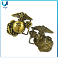 Hebilla del bolso del ejército, Fabricantes de hebilla del cinturón de metal de la pelota de golf, Hebilla de metal, Personalizar 3D Antique Plating Fashion Honor Souvenir Hebilla de metal