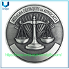 Moneda de Honor de Medalla de Premio de Abogado Destacado de 2' con revestimiento antiguo 3D personalizado de Brasil