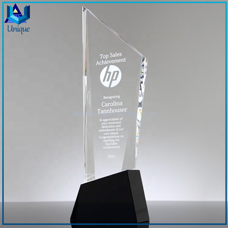 El trofeo más nuevo del premio Crystal Sky Scraper para decoración de mesa de oficina