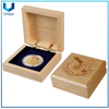 Precio de fábrica Nuevo diseño Regalo de arce personalizado Caja de visualización de monedas de madera