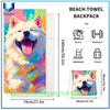 Diseño personalizado de toalla de toalla de toallas de playa de playa de playa 2 en 1