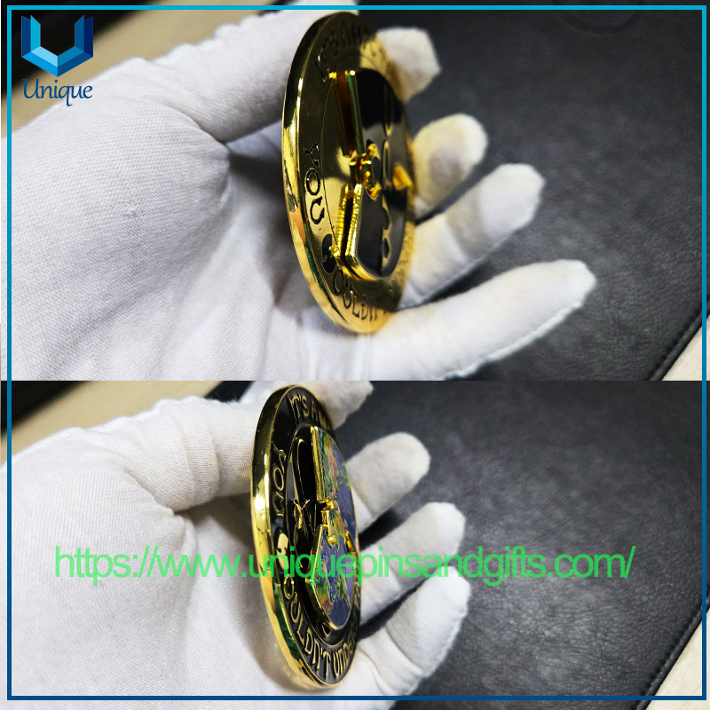 3D Zinc Alloy Challenge Coin Metal WPC Commemorate Coin Spinner Coin (9) 