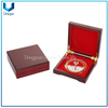 Caja de cápsulas de monedas con caja de oro y medalla de madera al por mayor de diseño personalizado