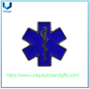 Insignia de metal personalizada, logotipo de ambulancia azul y una insignia de alfiler de emblema de metal de la vida, insignia de rescate de emergencia