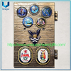 Diseño personalizado Moneda conmemorativa plegable de metal 3D, 3 'USA Marine Military Door Abre Abertable Mess Souvenir Coin, Logotipo de impresión UV Moneda de desafío conmemorativo