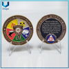 Moneda conmemorativa de la policía de metal personalizada en esmalte suave de 2,25 pulgadas, monedas conmemorativas de metal de la marina del ejército, moneda de metal de esmalte suave 