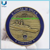 Moneda de diseño personalizado dual 3D Chile, 63,5mm de diámetro, cobre antiguo, barco militar, monedas de desafío
