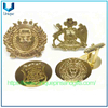 Insignia chapada en oro de metal personalizada, broche, Pin de solapa, emblema de gemelos de la Marina de Chile