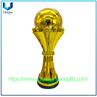 Trofeo de fútbol de Copa Africana de diseño personalizado, modelo de trofeo artesanal, decoración creativa, trofeo de copa de fútbol, ​​suministros para fanáticos