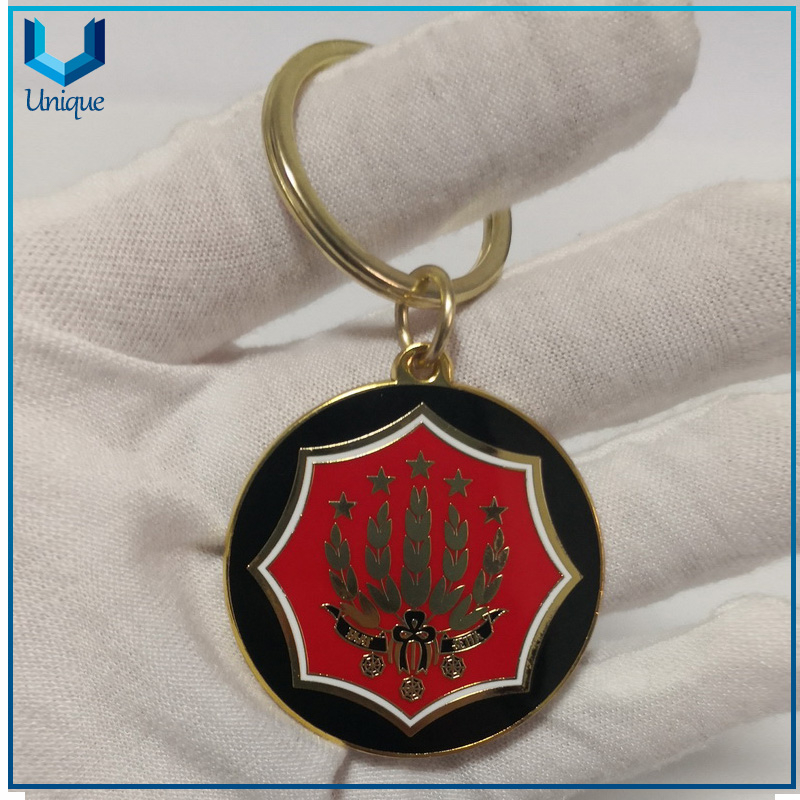 Medalla medalla de alta calidad en esmalte duro, medallón con llavero, regalo de medallón, medalla de honor medallón en oro