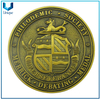 Personalice el latón antiguo, debatiendo la moneda de la medalla, la moneda conmemorativa militar, la moneda del desafío 3D
