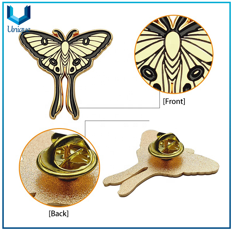 Personalice la fábrica de artesanías de metal, Pin de solapa de moda para regalos promocionales, insignia de medalla enanel para sombreros, zapatos, decoración de vestimenta, pines de regalo